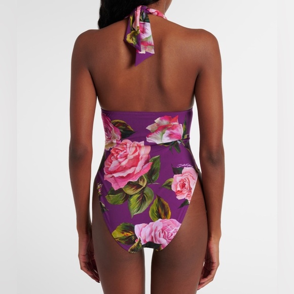 DOLCE & GABBANA Floral Printed One Piece Swim L - Picture 2 of 7